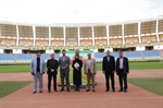 بازدید رئیس فدراسیون هندبال از ورزشگاه نقش‌جهان