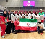 دختران طلایی پرچم ایران را بالا بردند