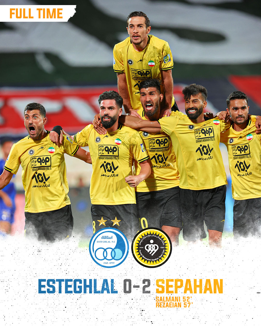 Premium Vector  Sepahan_football team