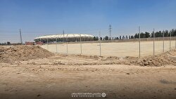 زیرسازی چمن شماره ۲ ورزشگاه نقش‌جهان به پایان رسید