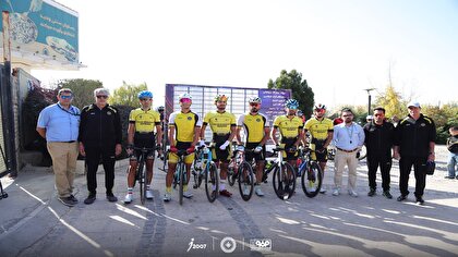 گزارش تصویری از حضور رکابزنان سپاهان در لیگ برتر دوچرخه‌سواری جاده