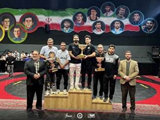 فولاد مبارکه سپاهان بر سکوی قهرمانی لیگ کشتی فرنگی نونهالان استان اصفهان ایستاد