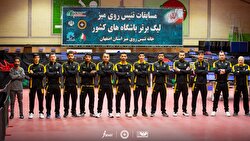 فولاد مبارکه سپاهان با اقتدار بر بام تنیس روی میز ایران ایستاد