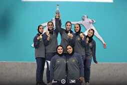 فولاد مبارکه سپاهان قهرمان لیگ برتر شمشیربازی اپه بانوان شد