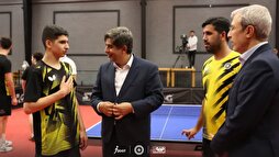 مدیرعامل فولاد مبارکه در جمع قهرمان تنیس روی میز ایران
