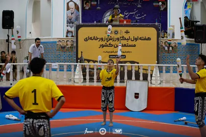 رقابت فولاد مبارکه سپاهان در لیگ زورخانه‌ای مستعدین