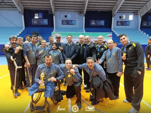 گزارش تصویری مراسم اهدای مدال و جام قهرمانی به تیم والیبال نشسته سپاهان