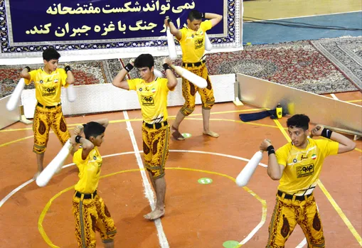 صعود طلایی‌پوشان به مرحله نیمه‌نهایی لیگ  زورخانه‌ای